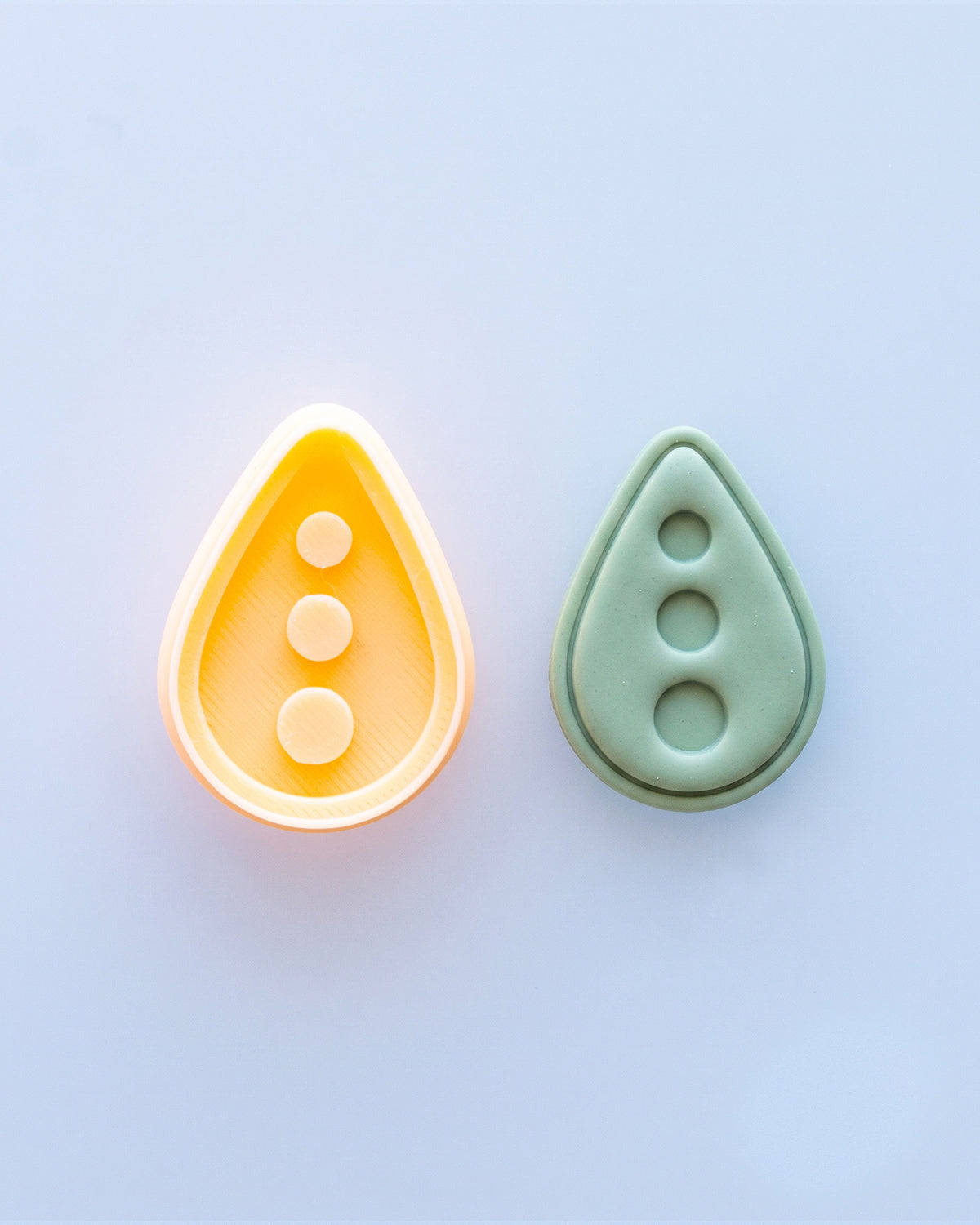 Abstract Dot & Chip Imprint Clay Cutter Set – (A) Crater Drop