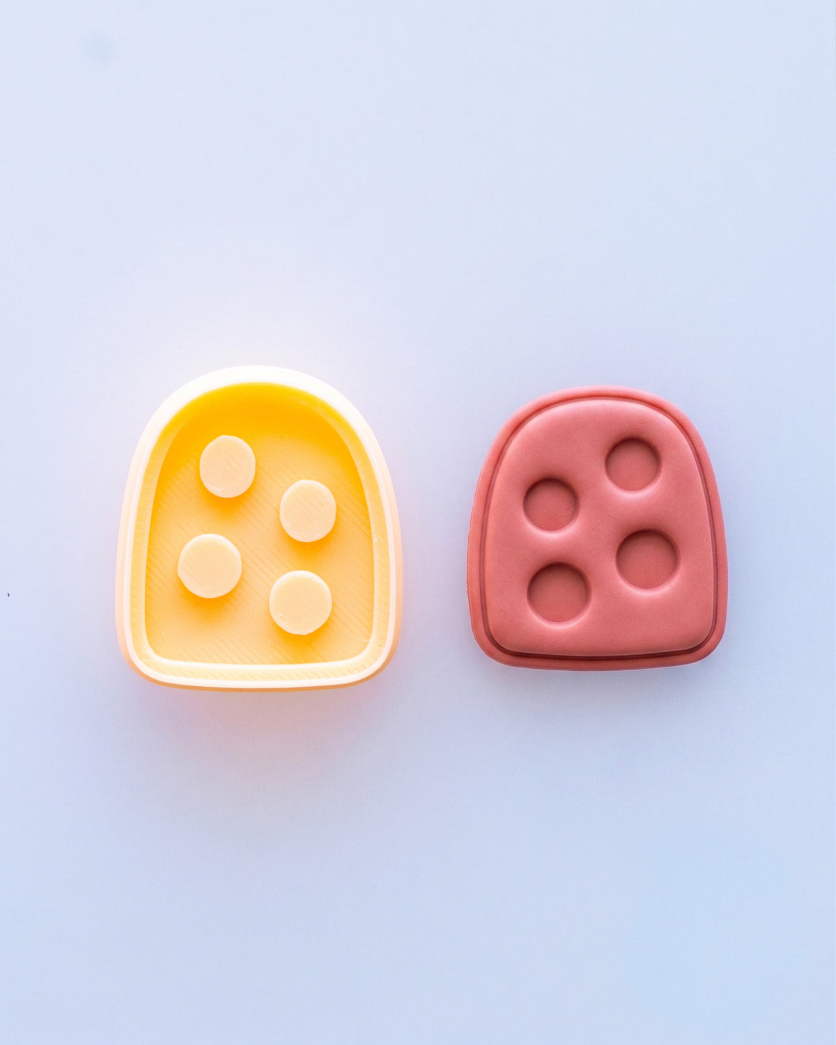 Abstract Dot & Chip Imprint Clay Cutter Set – (D) Polka Arch