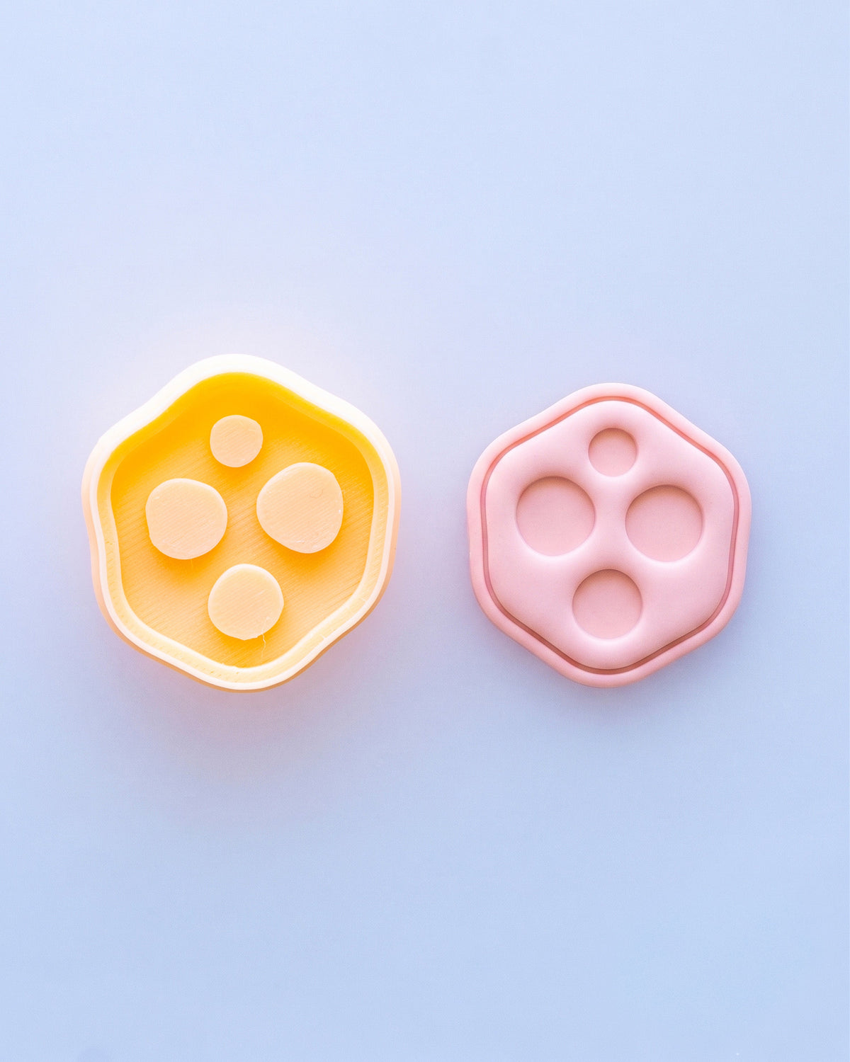 Abstract Dot & Chip Imprint Clay Cutter Set – (E) Pebble Tile