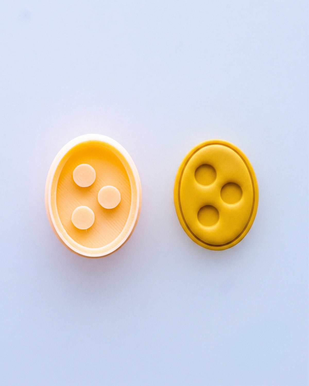 Abstract Dot & Chip Imprint Clay Cutter Set – (F) Oval Spots