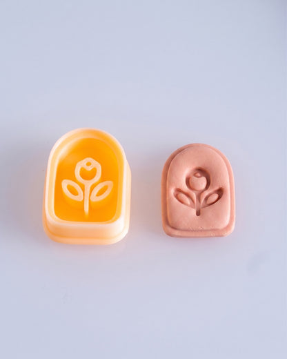 Boho Arch Floral Imprint Clay Cutter Set