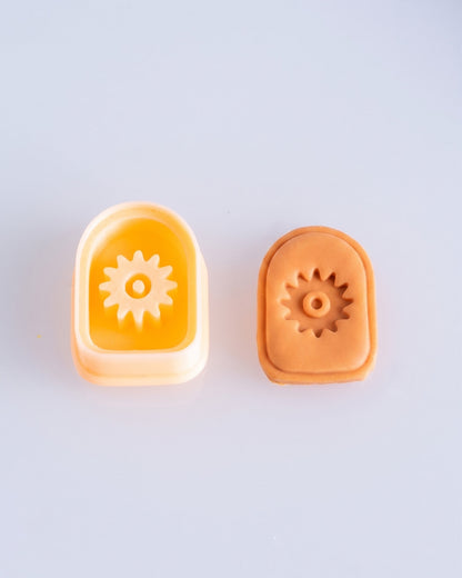 Boho Arch Floral Imprint Clay Cutter Set