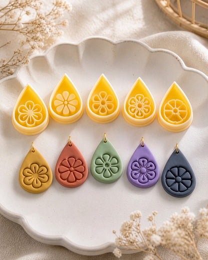 Blossom Drop Imprint Clay Cutter Set – Hero