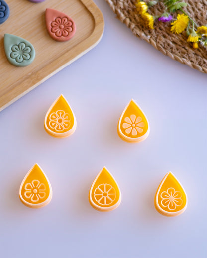 Blossom Drop Imprint Clay Cutter Set – Process