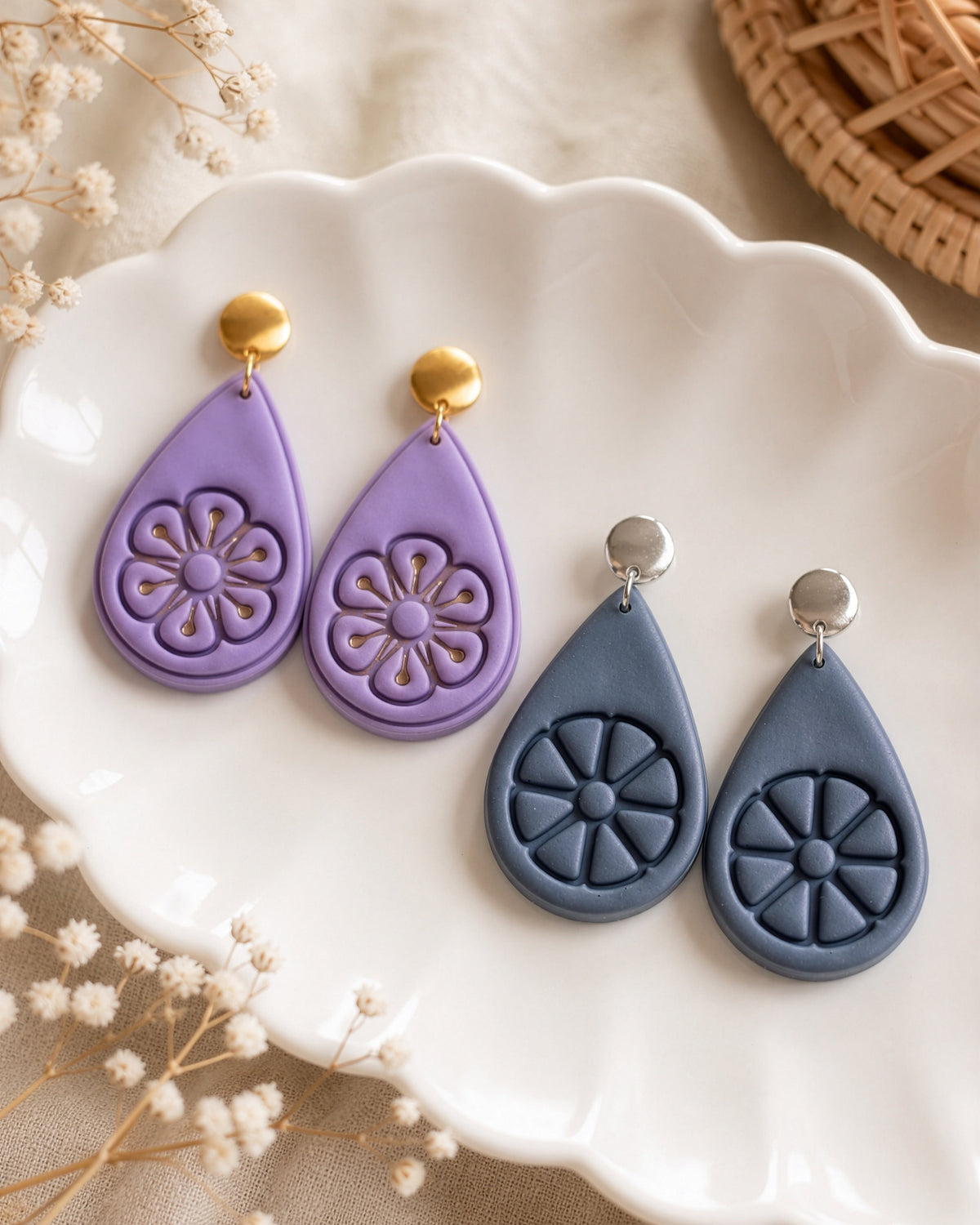 Blossom Drop Imprint Clay Cutter Set