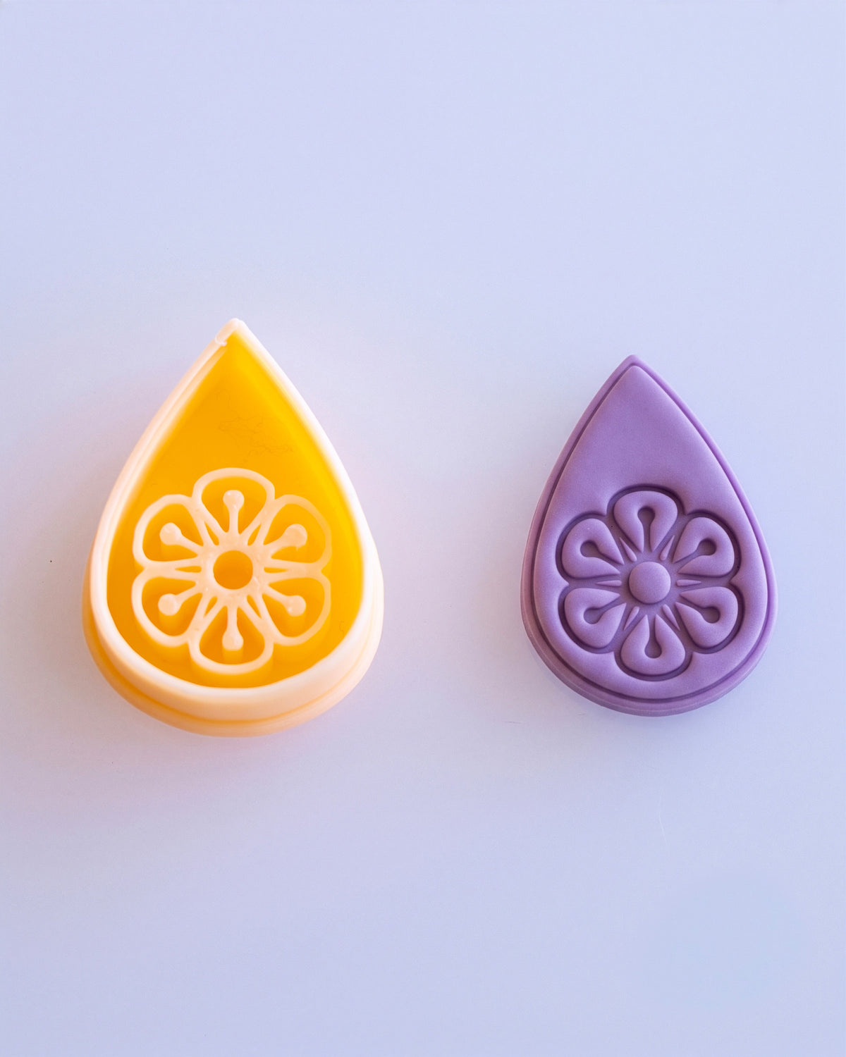 Blossom Drop Imprint Clay Cutter Set – (A) Stamen Bloom
