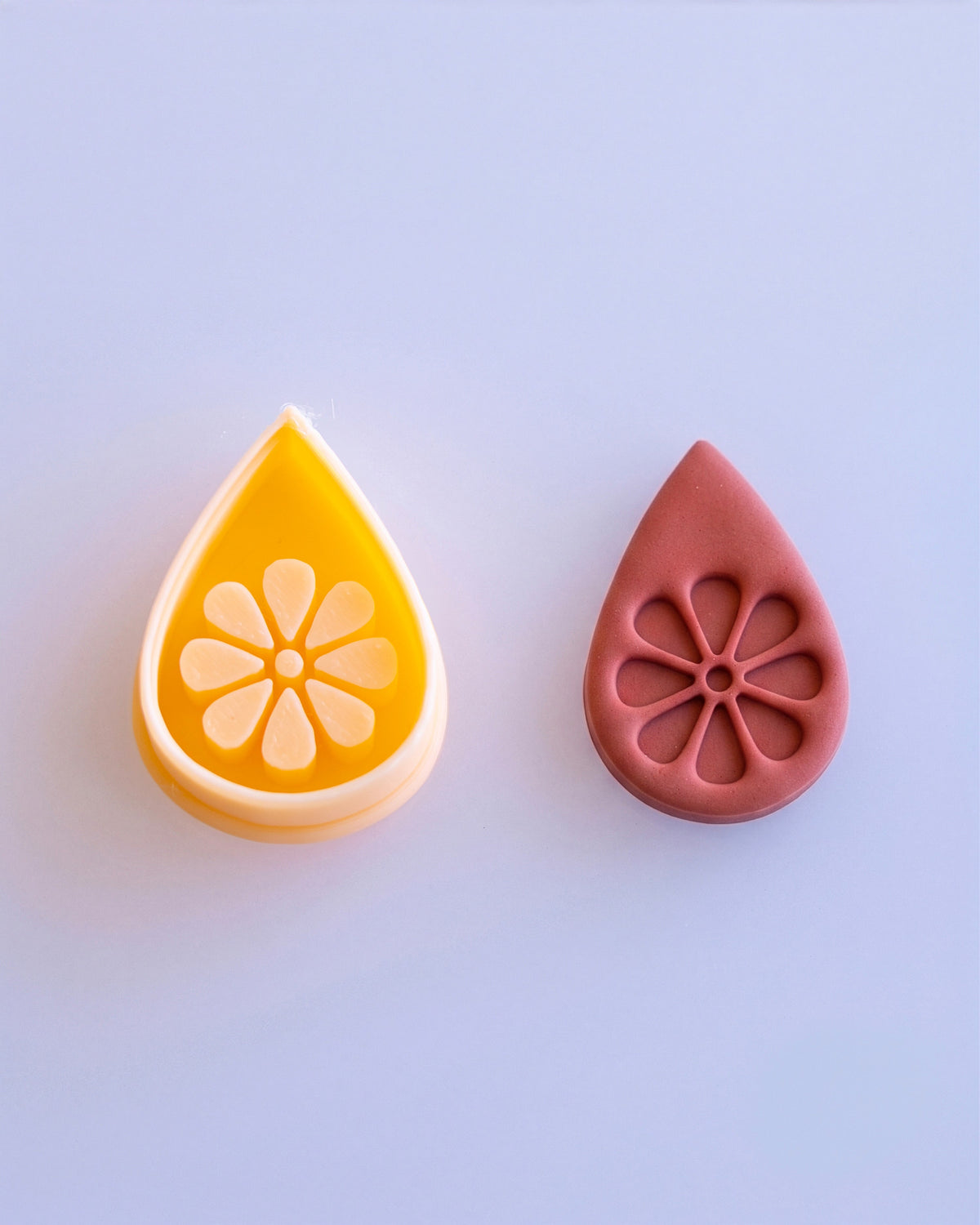 Blossom Drop Imprint Clay Cutter Set – (B) Petal Burst