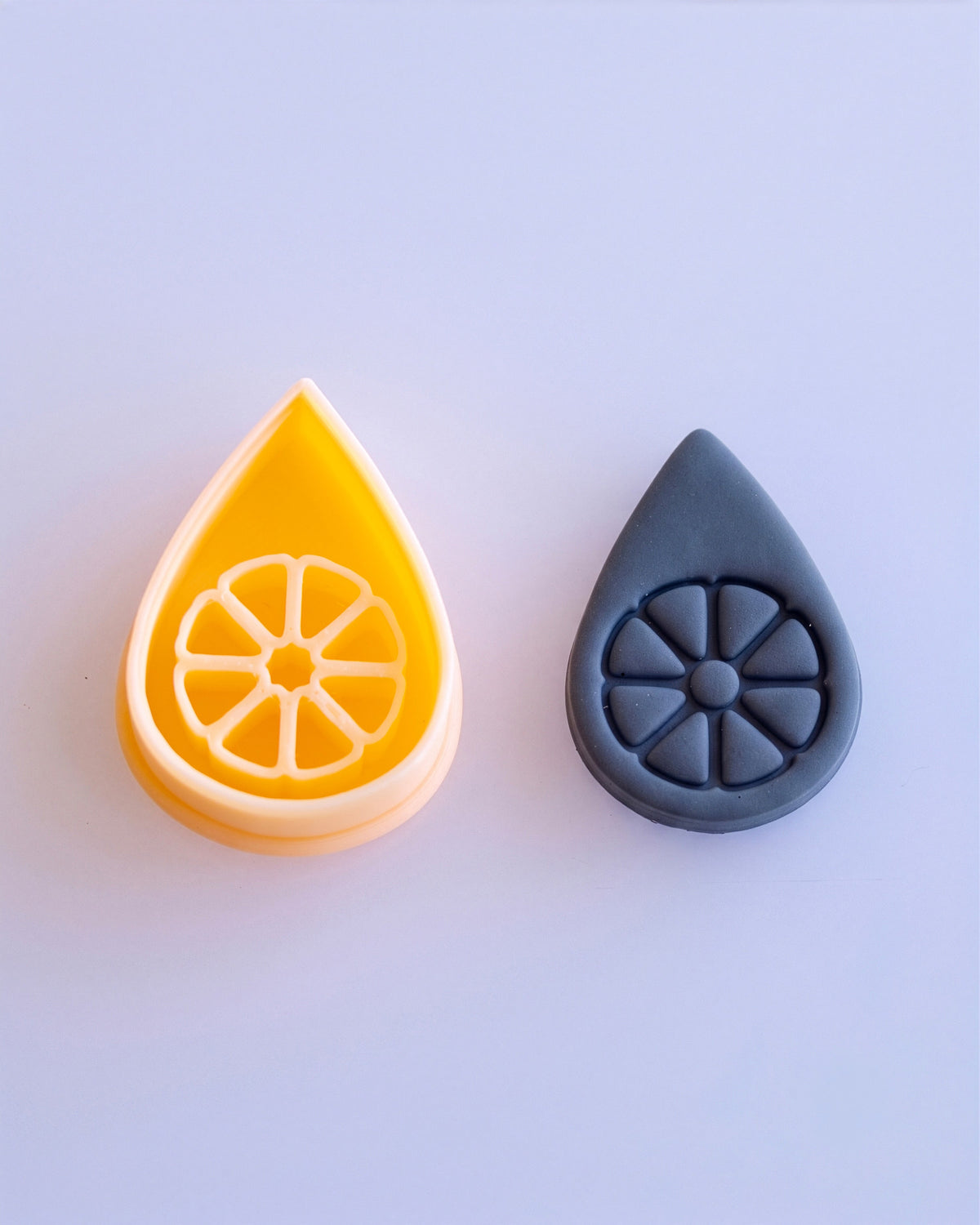 Blossom Drop Imprint Clay Cutter Set – (D) Sunwheel Bloom