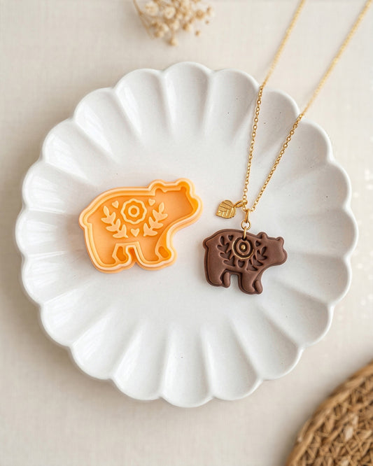 Scandi Folk Bear Imprint Clay Cutter – Hero