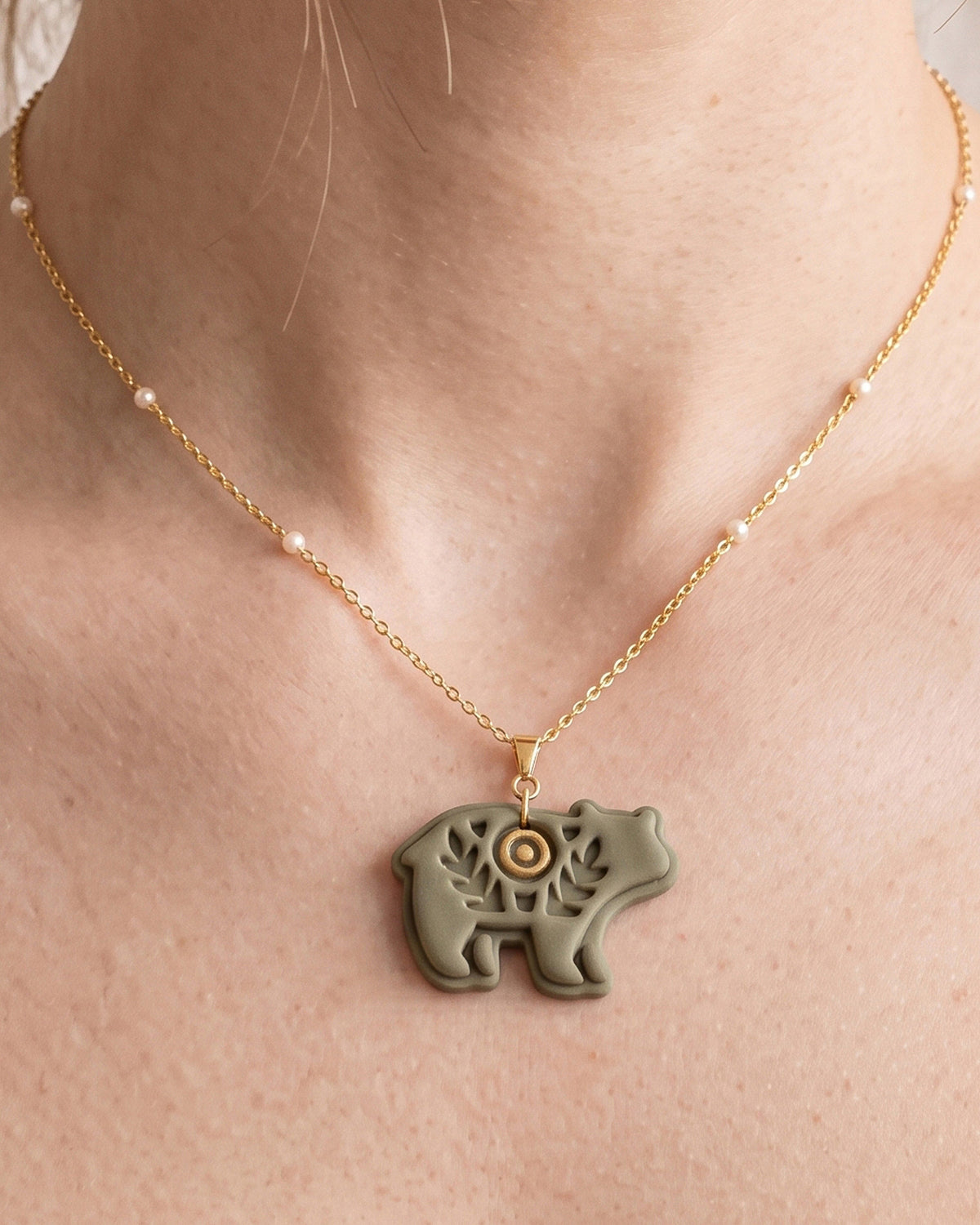 Scandi Folk Bear Imprint Clay Cutter – Wear Shot