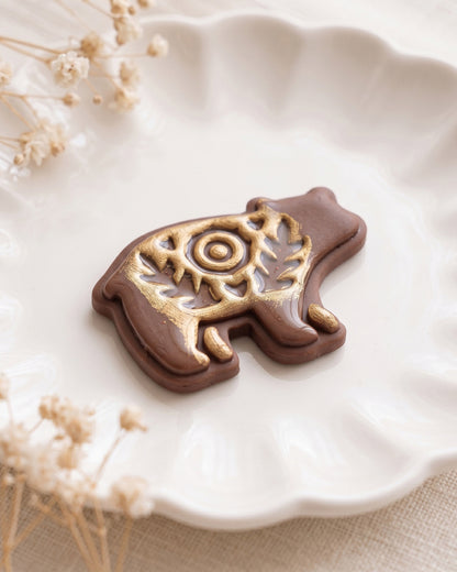 Scandi Folk Bear Imprint Clay Cutter – Detail