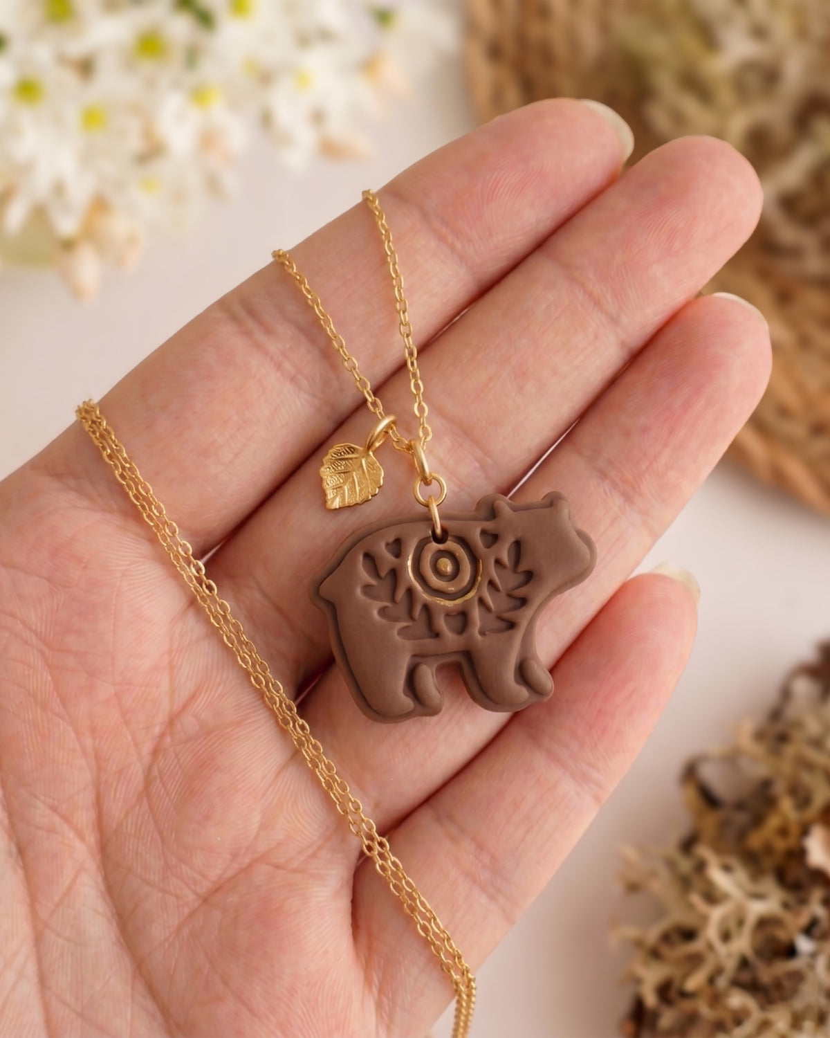 Scandi Folk Bear Imprint Clay Cutter – Detail