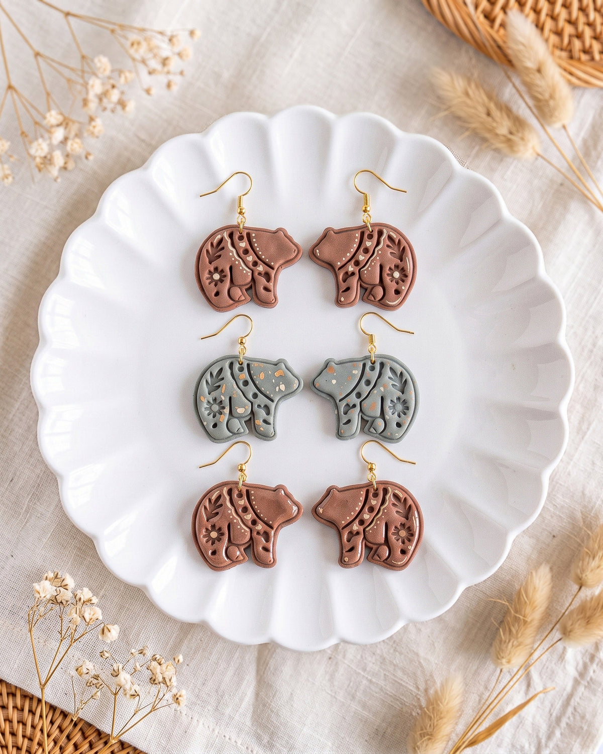 Scandi Folk Bear Imprint Clay Cutter – Creative Variations