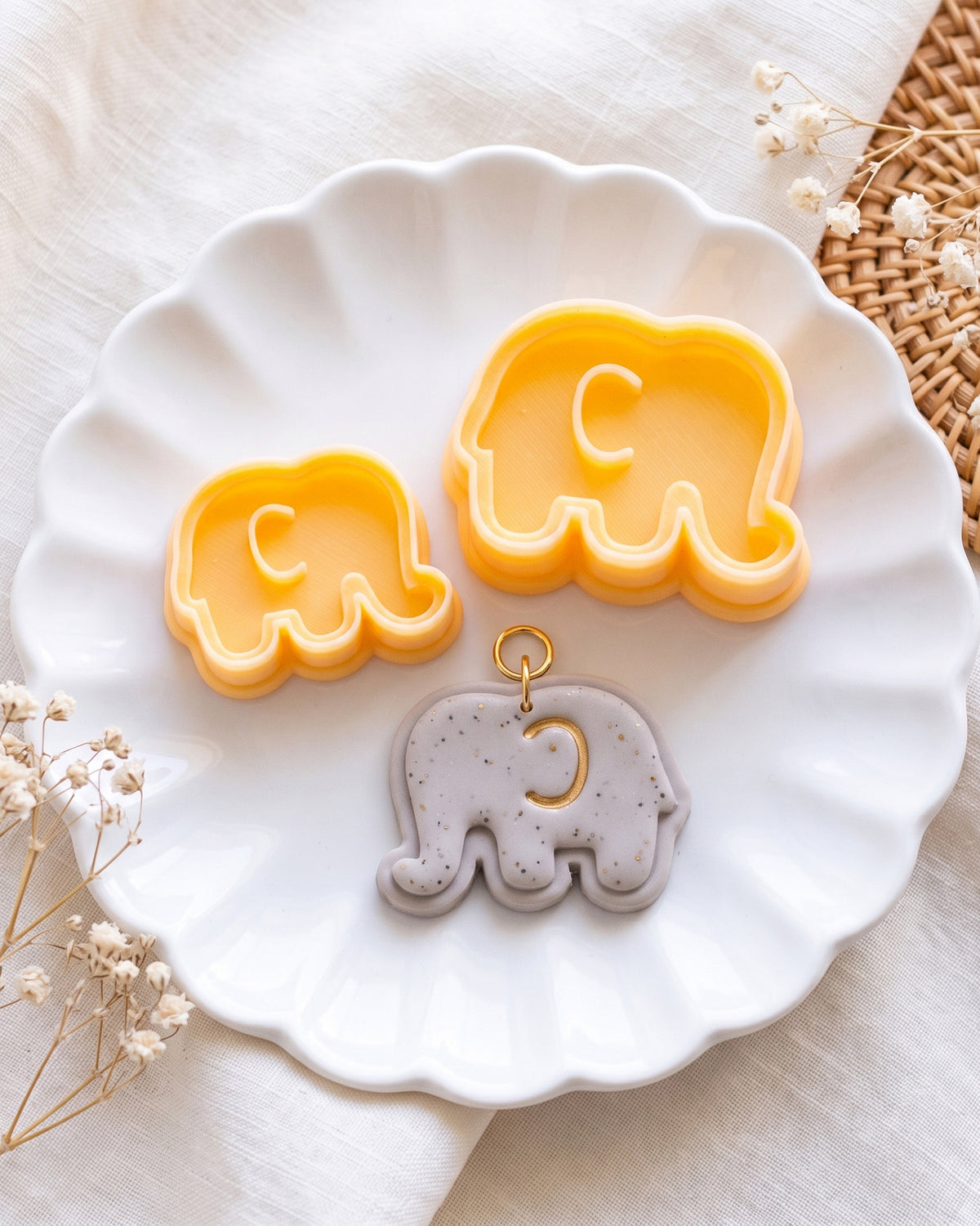 Mini Baby Elephant Clay Cutter – Finished Result