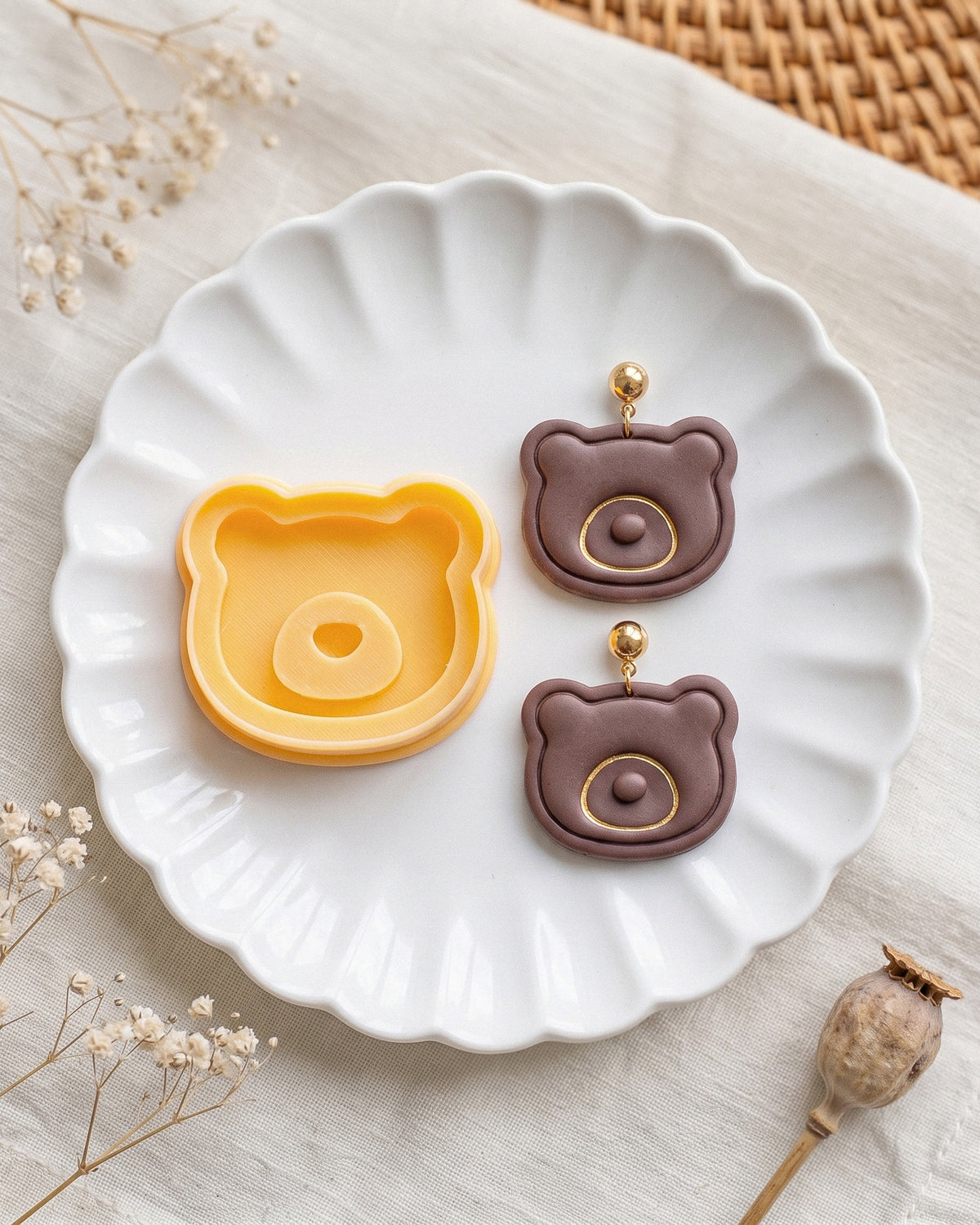 Mini Bear Face Clay Cutter – Hero