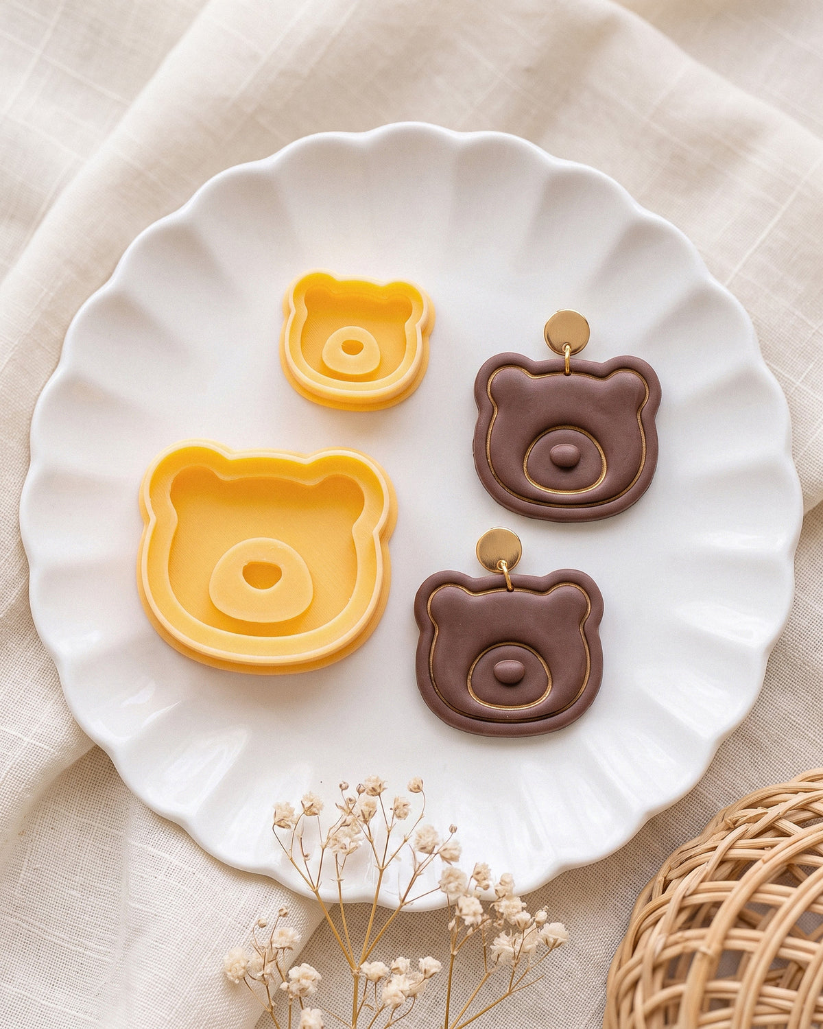 Mini Bear Face Clay Cutter – Process