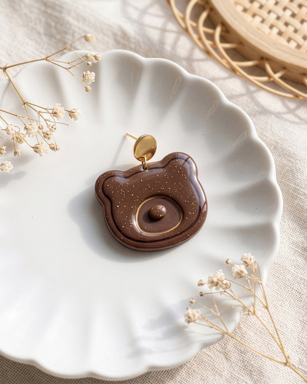 Mini Bear Face Clay Cutter – Finished Result