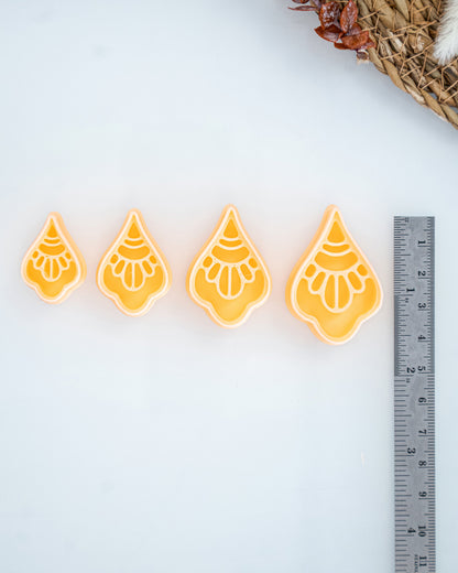 Boho Floral Imprint Clay Cutter Set – Size Reference