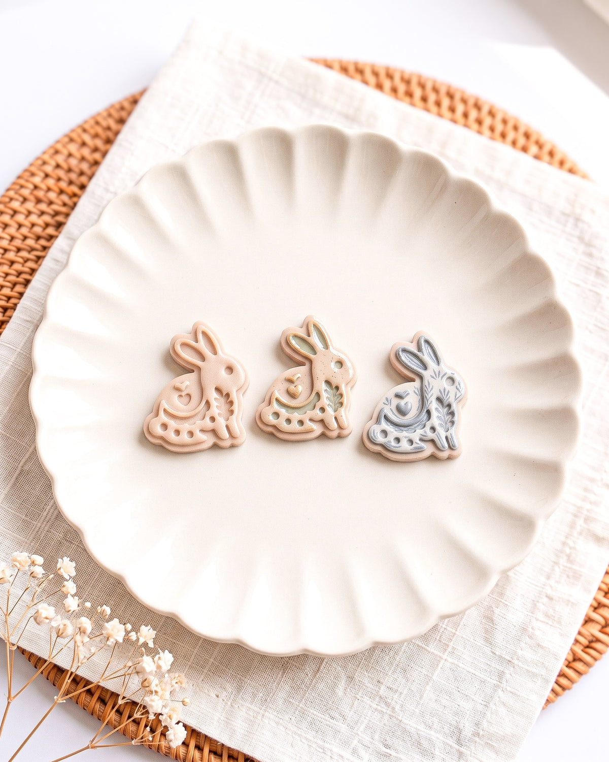 Scandi Folk Bunny Imprint Clay Cutter – Creative Variations
