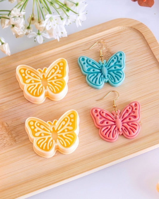 Minimal Butterfly Imprint Clay Cutter