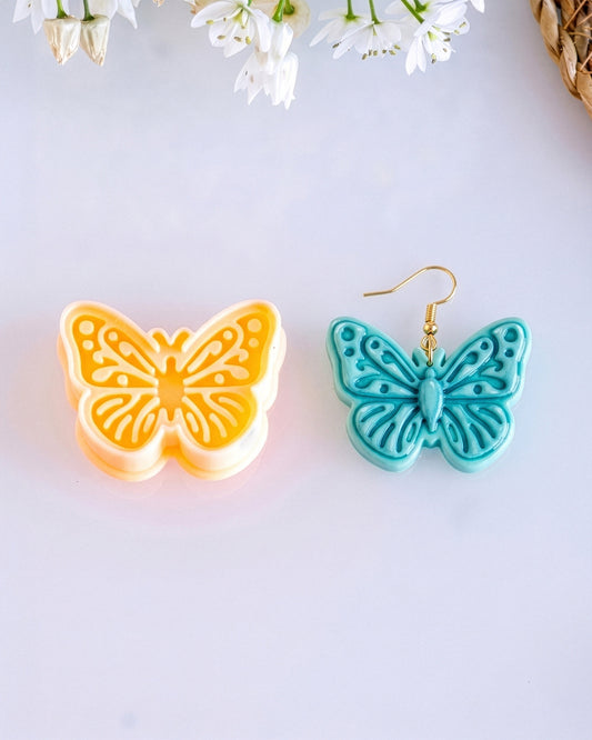Minimal Butterfly Imprint Clay Cutter