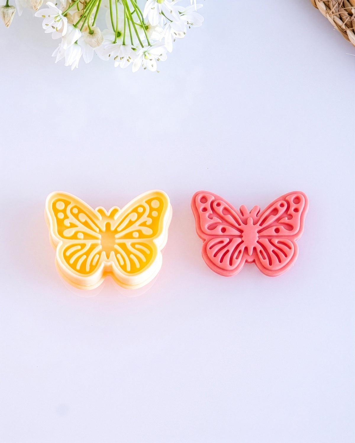 Minimal Butterfly Imprint Clay Cutter