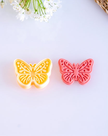 Minimal Butterfly Imprint Clay Cutter