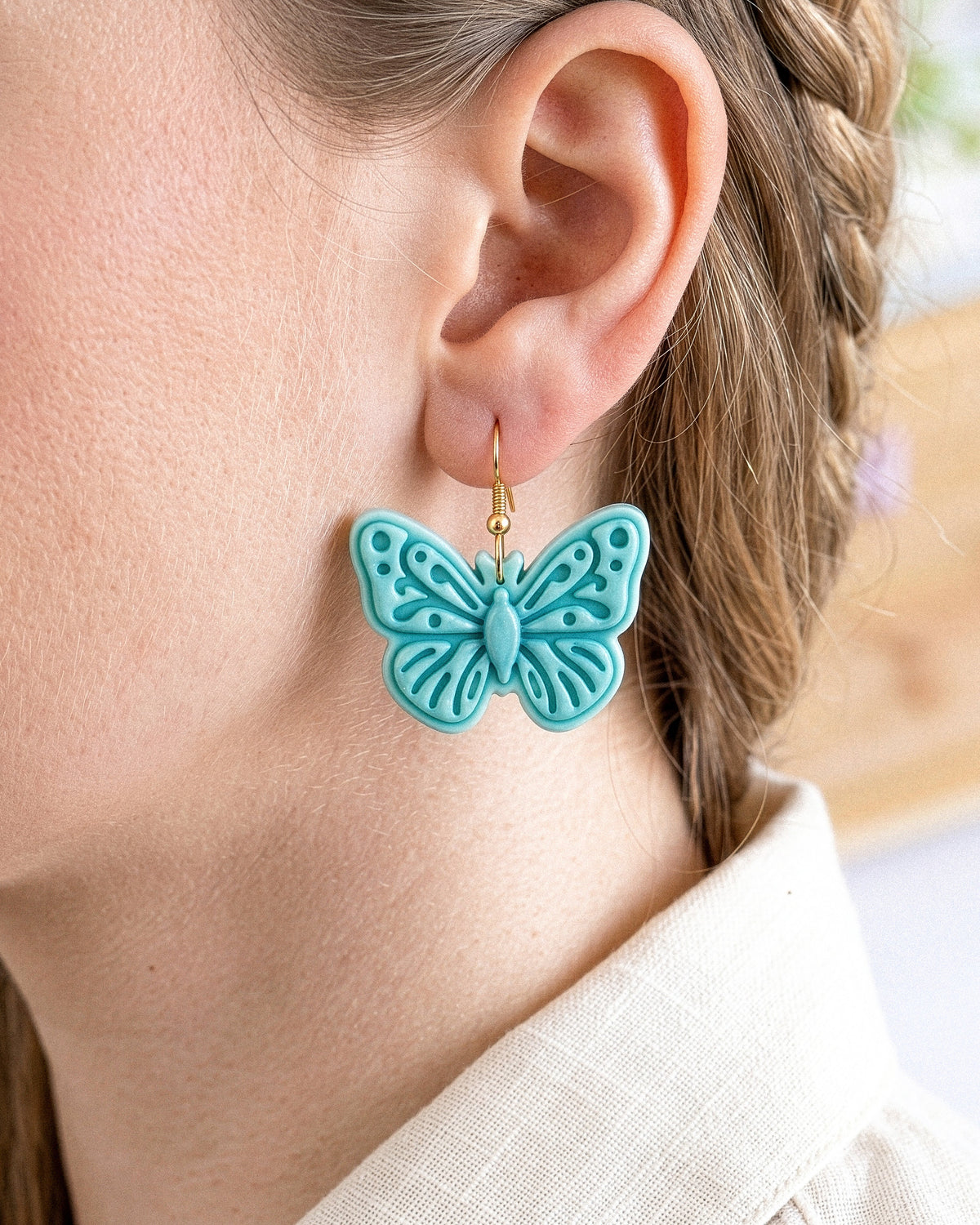 Minimal Butterfly Imprint Clay Cutter
