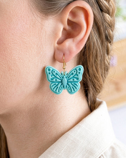 Minimal Butterfly Imprint Clay Cutter