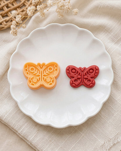 Scandi Folk Butterfly Imprint Clay Cutter – Detail