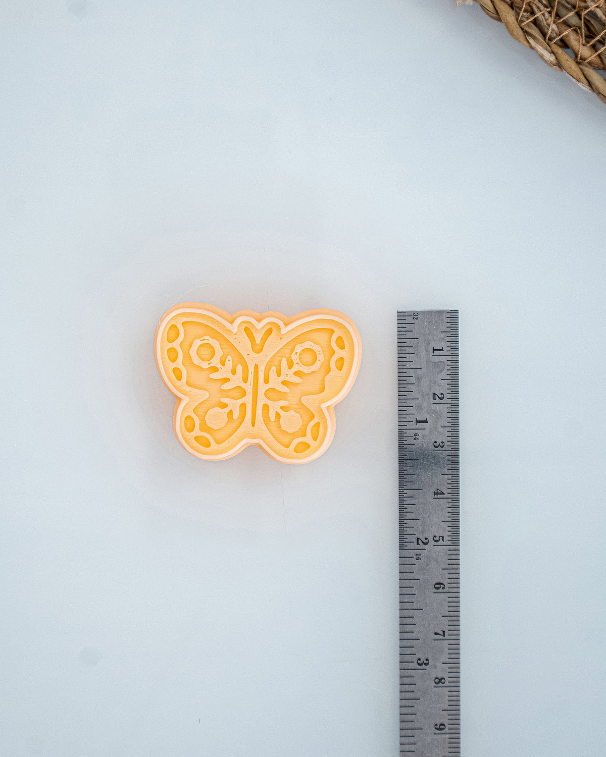 Scandi Folk Butterfly Imprint Clay Cutter – Size Reference