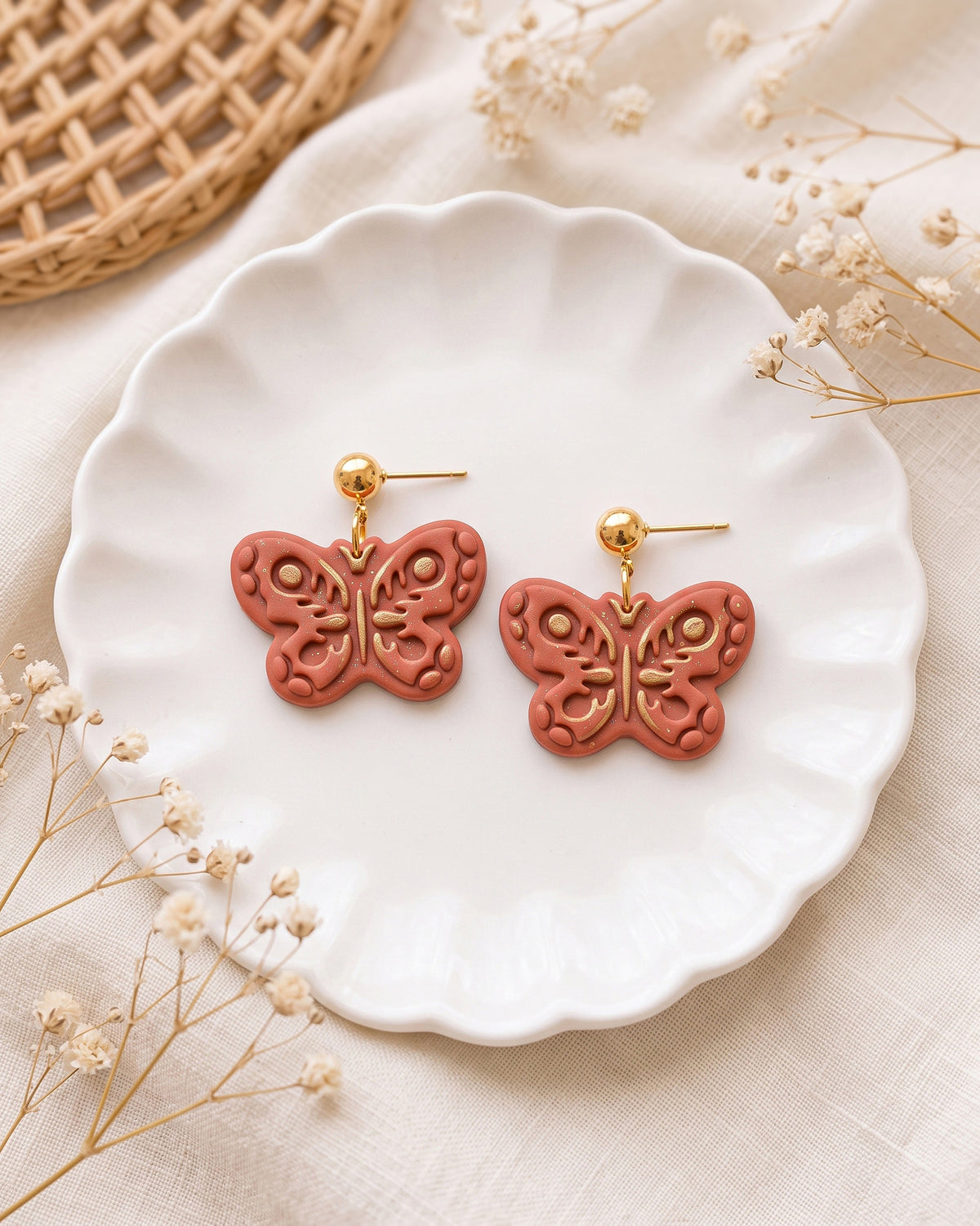 Scandi Folk Butterfly Imprint Clay Cutter – Process