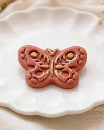 Scandi Folk Butterfly Imprint Clay Cutter – Detail