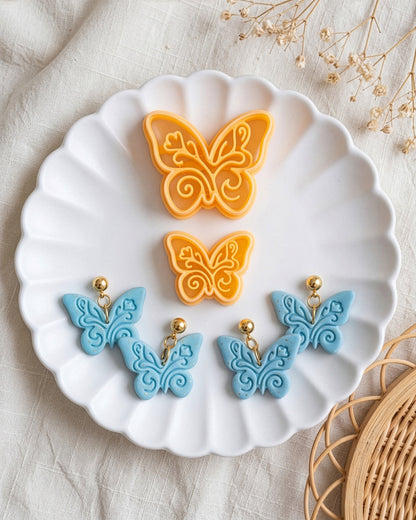 Boho Butterfly Imprint Clay Cutter – Process