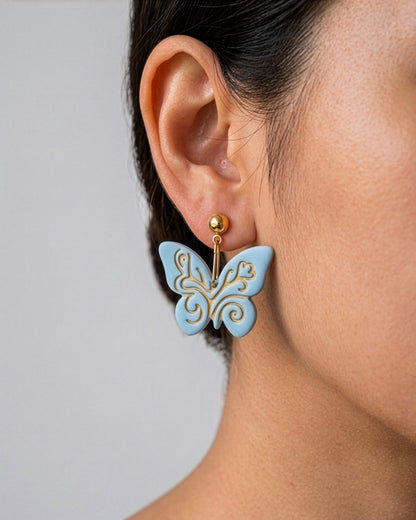 Boho Butterfly Imprint Clay Cutter – Wear Shot