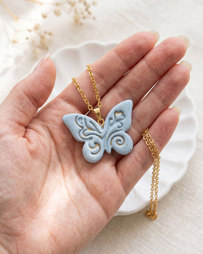 Boho Butterfly Imprint Clay Cutter – Hand Scale