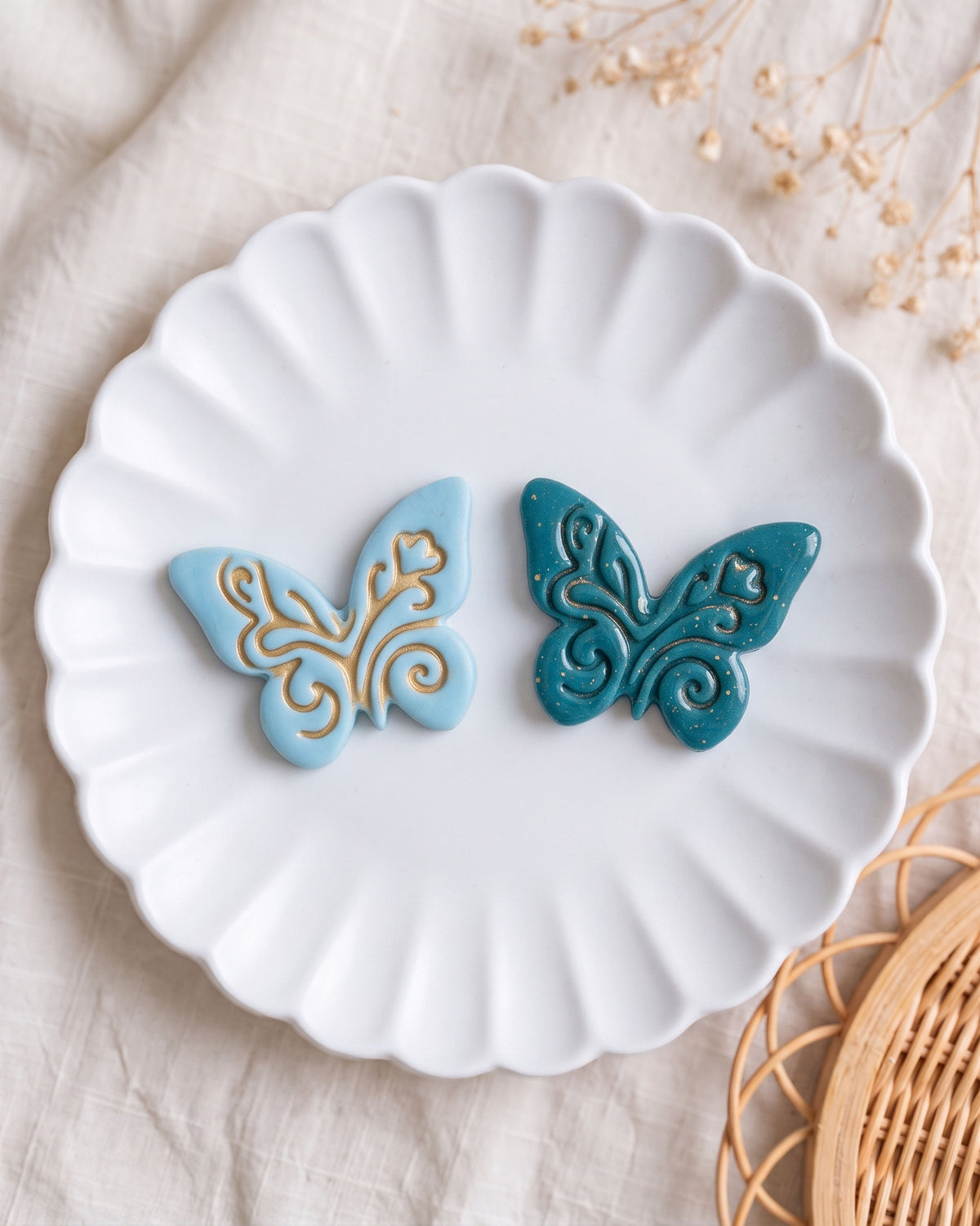 Boho Butterfly Imprint Clay Cutter – Creative Variations