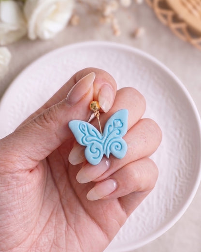 Boho Butterfly Imprint Clay Cutter – Detail