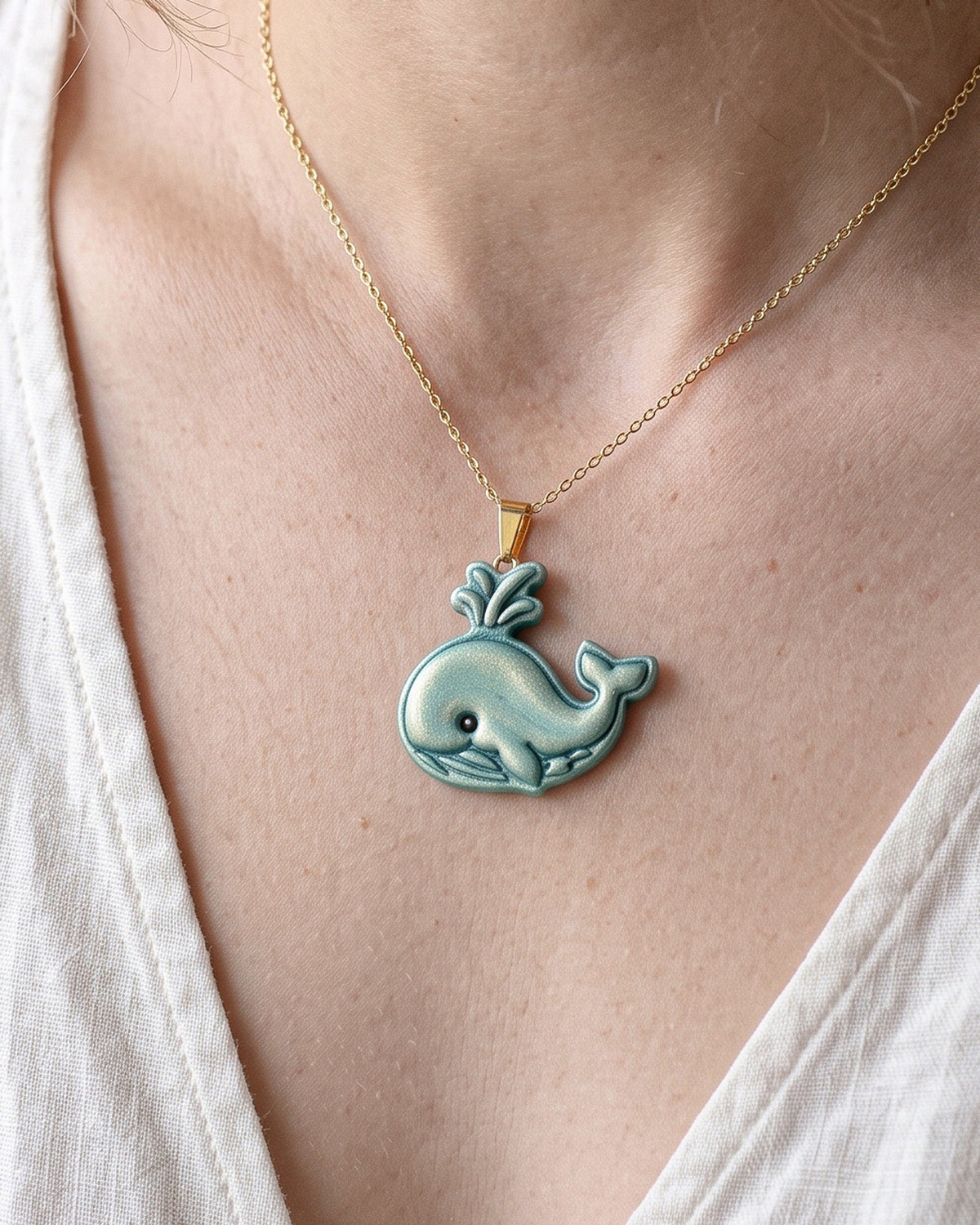 Cartoon Whale Imprint Clay Cutter – Wear Shot