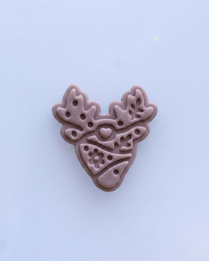 Scandi Folk Deer Antlers Imprint Clay Cutter – General Product Image