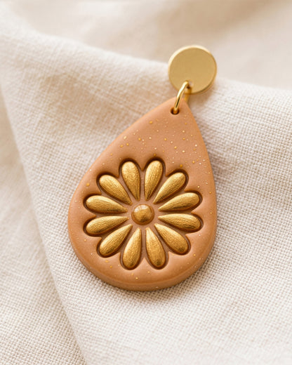 Daisy Drop Floral Imprint Clay Cutter Set – Detail