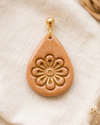 Daisy Drop Floral Imprint Clay Cutter Set – Detail