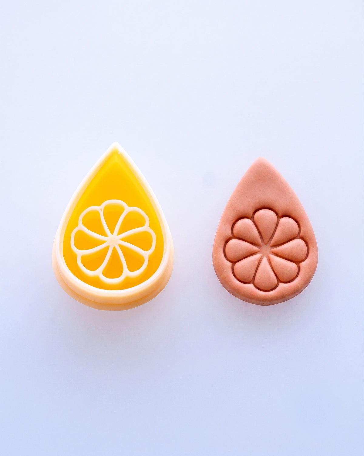 Daisy Drop Floral Imprint Clay Cutter Set – (A) Soft Petal Daisy