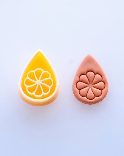 Daisy Drop Floral Imprint Clay Cutter Set – (A) Soft Petal Daisy