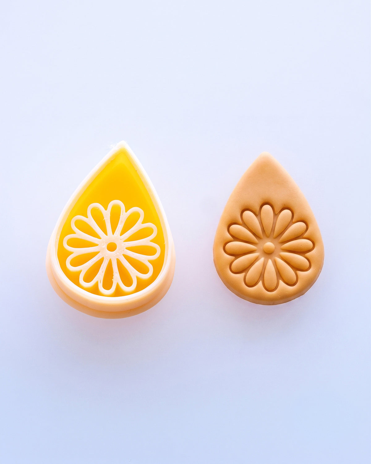 Daisy Drop Floral Imprint Clay Cutter Set – (D) Radiant Daisy