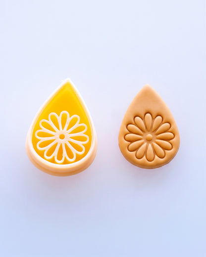 Daisy Drop Floral Imprint Clay Cutter Set – (D) Radiant Daisy