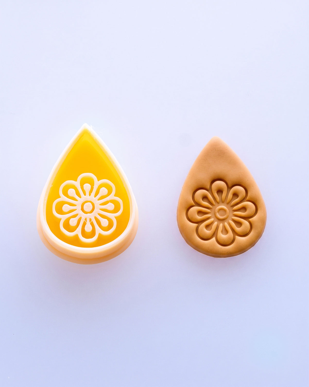 Daisy Drop Floral Imprint Clay Cutter Set – (E) Loop Daisy