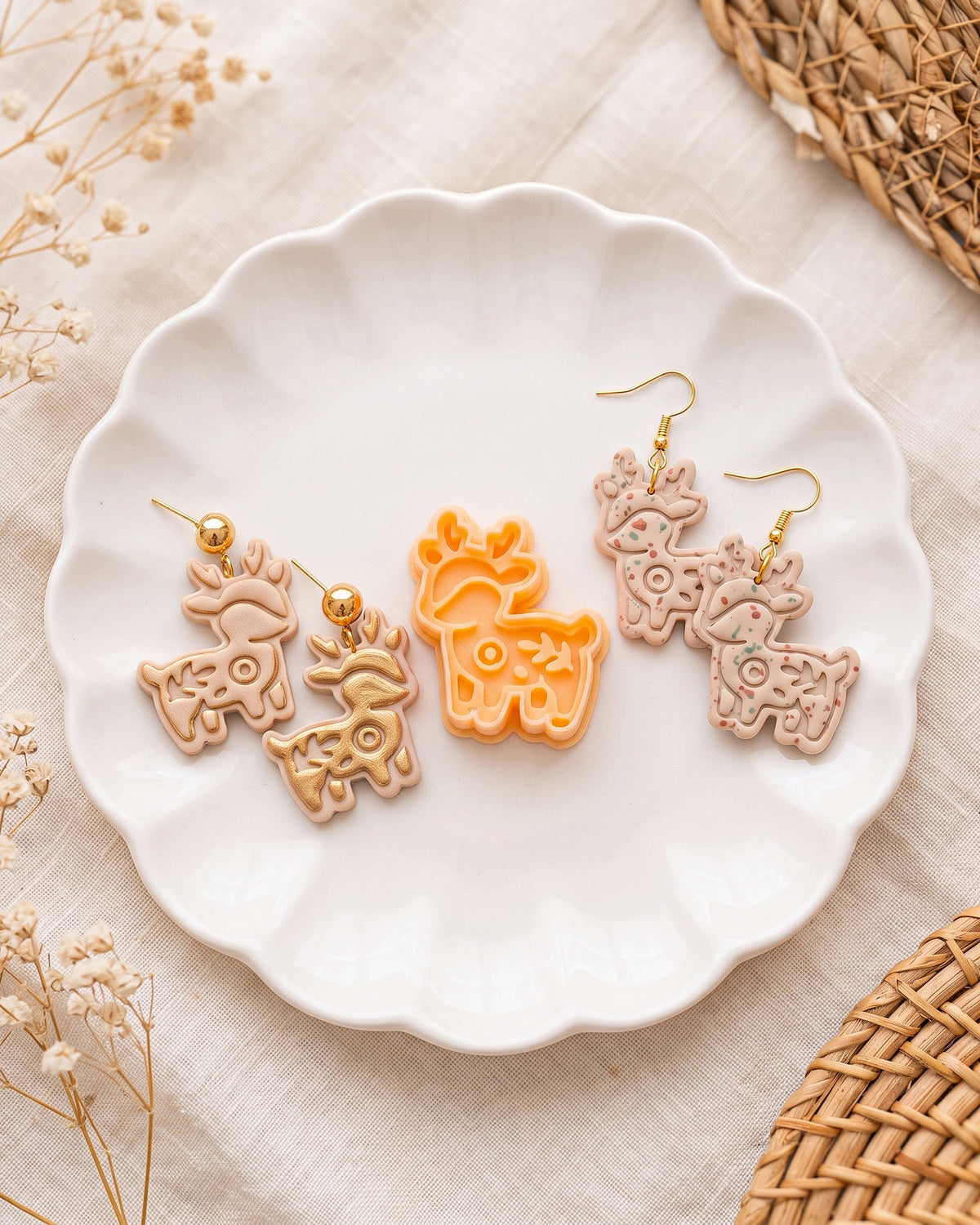 Woodland Deer Imprint Clay Cutter – Collection