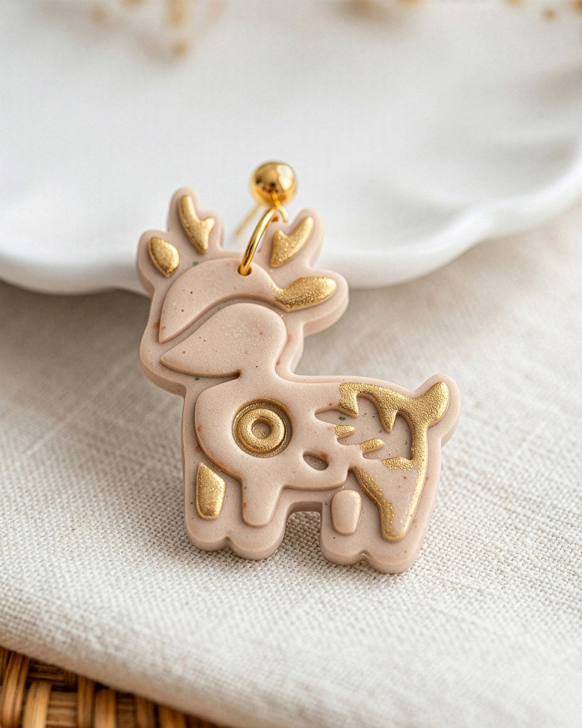 Woodland Deer Imprint Clay Cutter – Detail