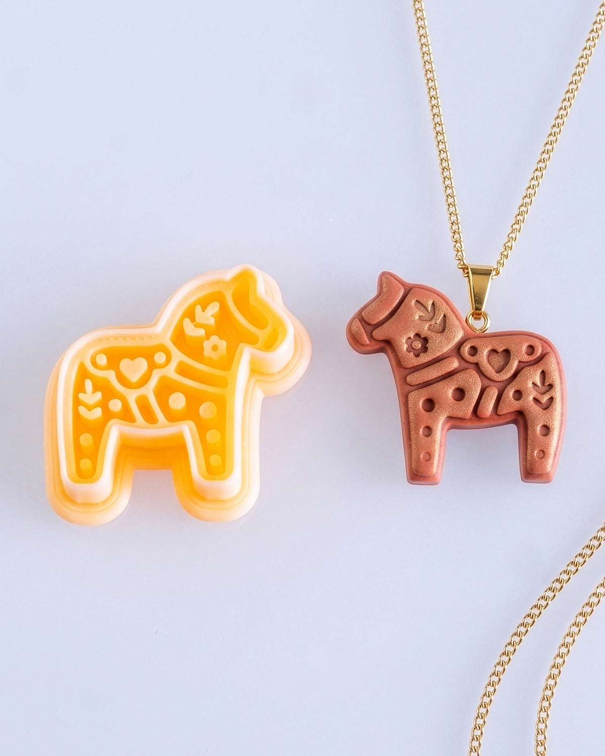 Scandi Dala Horse Imprint Clay Cutter – Cutter to Result